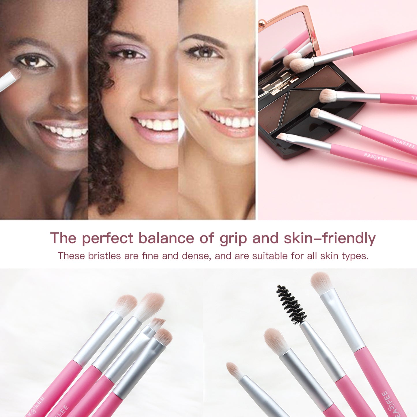BEASOFEE Duo End Eyeshadow Brush Set