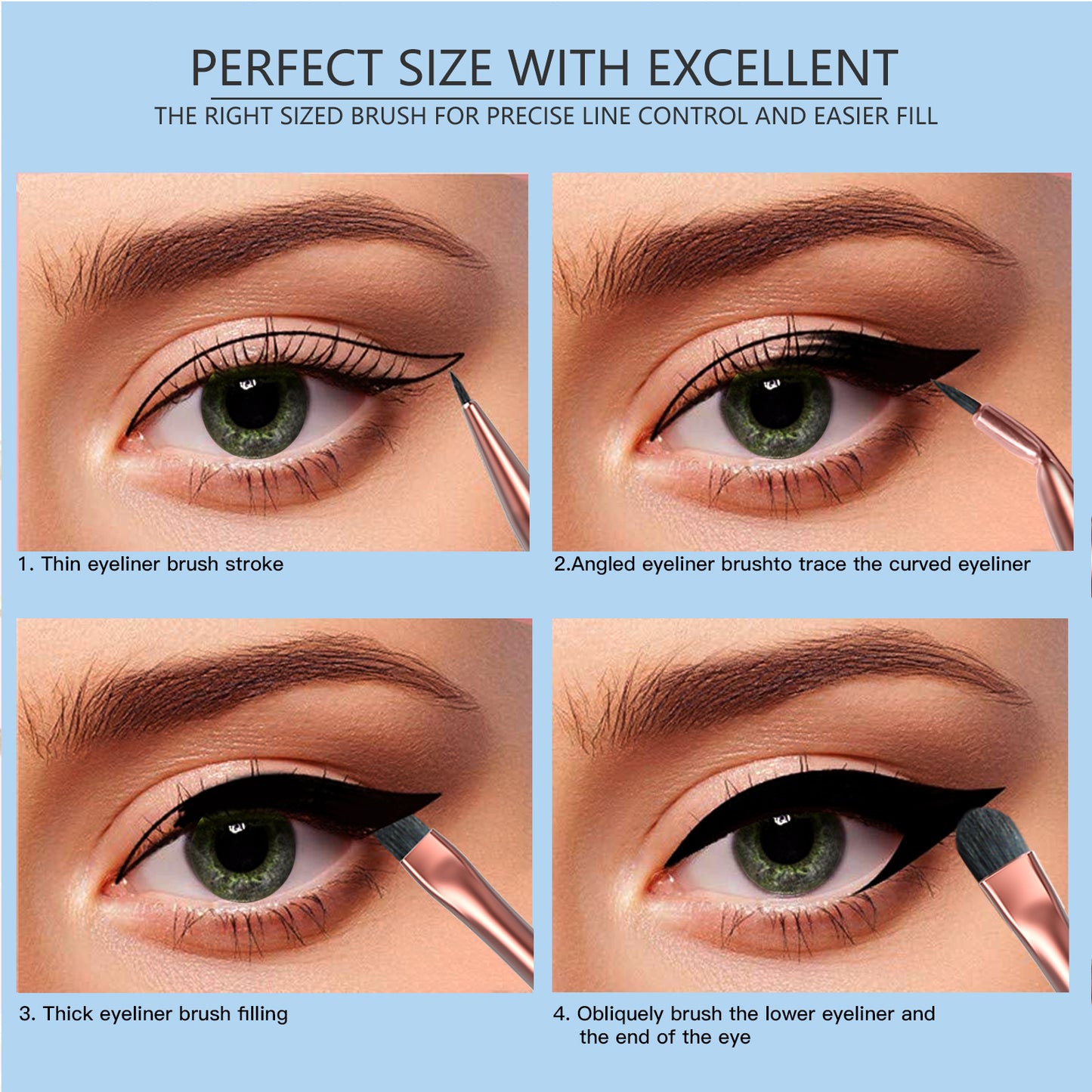BEASOFEE Eyeliner Makeup Brushes